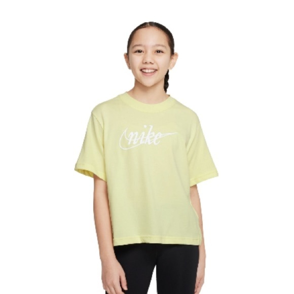 NIKE GIRLS DRI-FIT CHECK LOGO TRAINING T-SHIRT XL (18/20)US - Picture 2 of 9